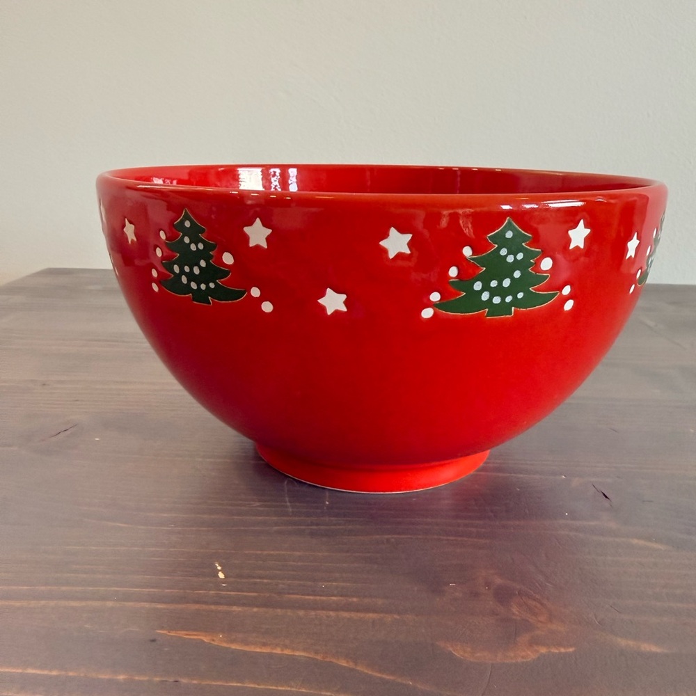 Vintage ceramic  Waechtersbach Christmas serving bowl